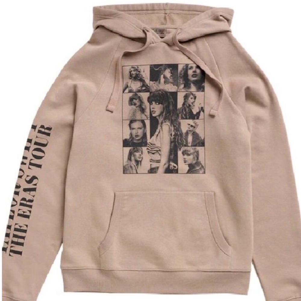 Taylor Swift Era’s Hoodie in tan/beige/taupe